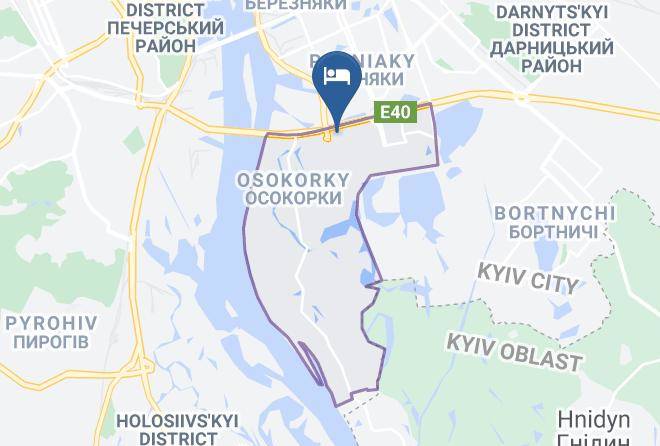 Kyiv - Nadobu Hotel Poznyaki Maps