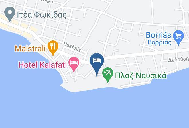Fokis - Nafsika Beach Maps