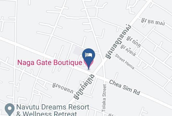 Naga Gate Boutique Hotel Karte - Siem Reap - Siem Reab Town