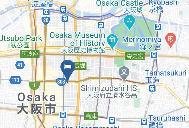 Osaka City Chuo Ward - Nagahori Hairu Dotonbori Condo Maps