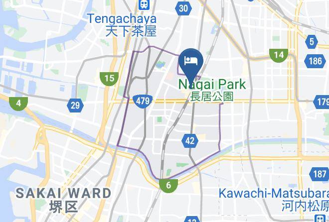 Osaka City Sumiyoshi Ward - Nagai Park Hotel Maps