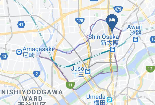 Osaka City Yodogawa Ward - Nagami Gokoro To4 5 6 Maps