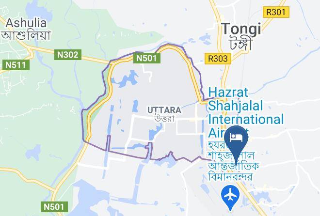 Dhaka - Nagar Valley Hotel Maps