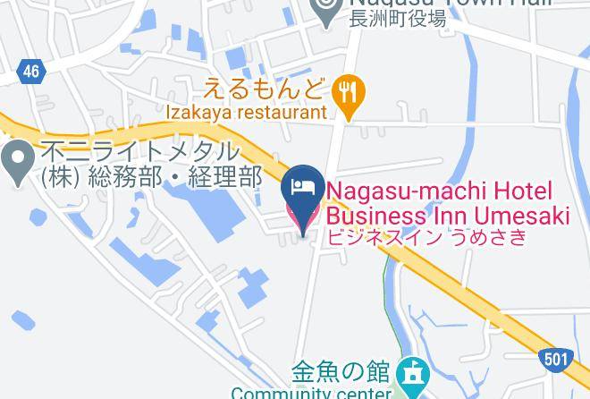 Nagasu Towntamana District - Nagasu Machi Hotel Business Inn Umesaki Maps