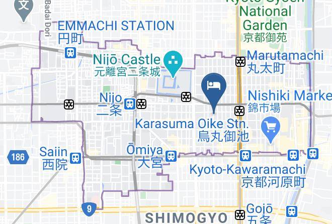 Kyoto City Nakagyo Ward - Nagi Kyoto Sanjo Maps