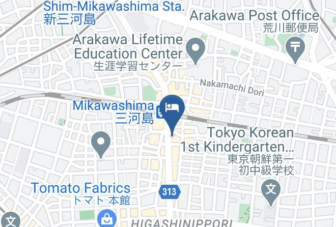 Arakawa Ward - Nagomi Hotel Nippori Maps