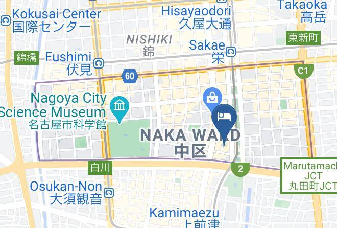 Nagoya City Naka Ward - Nagoya Creston Hotel Maps