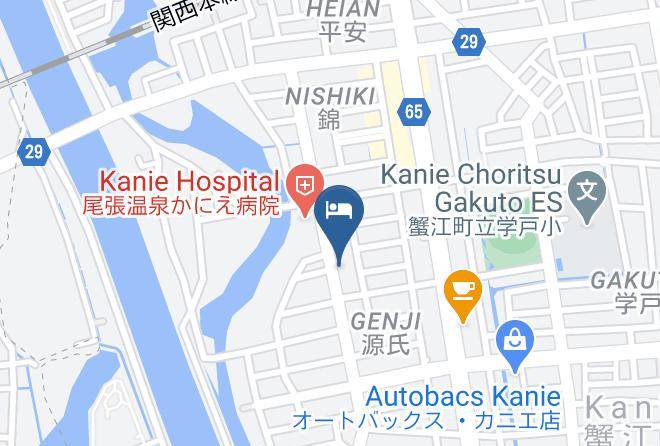 Kanie Townama District - Nagoya Ekimae Montblanc Hotel Maps
