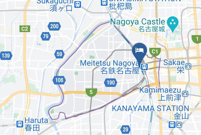 Nagoya City Nakamura Ward - Nagoya Flower Hotel Maps