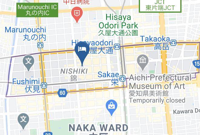 Nagoya City Naka Ward - Nagoya Garden Palace Maps