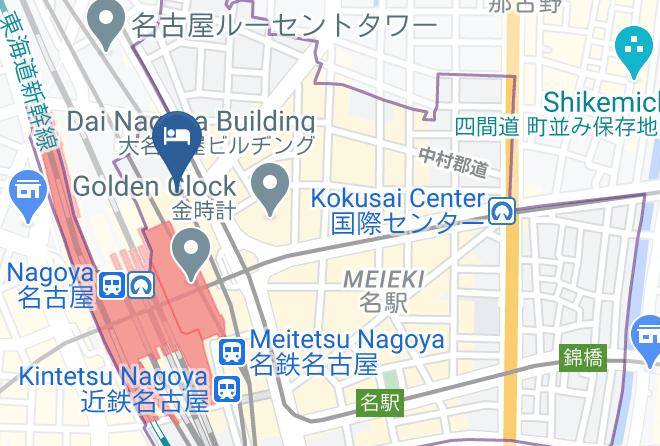 Nagoya City Nakamura Ward - Nagoya Jr Gate Tower Hotel Maps