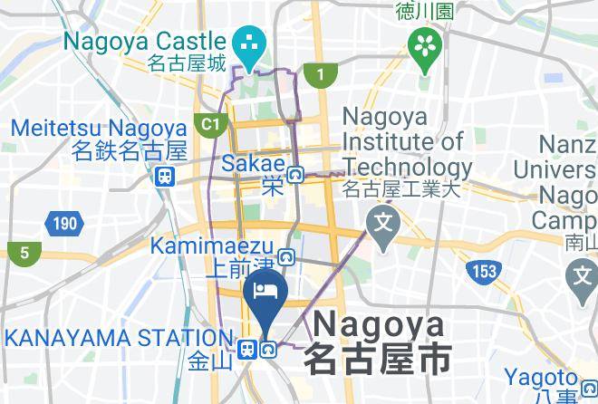 Nagoya City Naka Ward - Nagoya Kanayama Hotel Maps