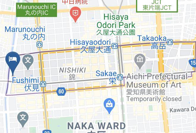 Nagoya City Naka Ward - Nagoya New Rolen Hotel Maps
