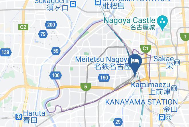 Nagoya City Nakamura Ward - Nagoya Prince Hotel Sky Tower Maps