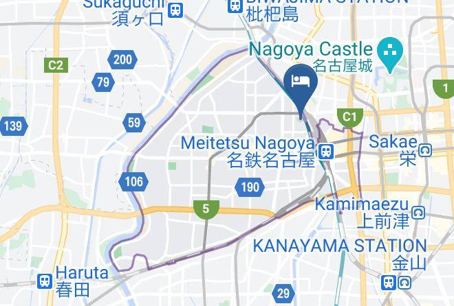 Nagoya City Nakamura Ward - Business Hotel Heiwakan Maps