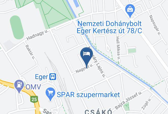 Eger - Nagyret Panzio Eger Maps