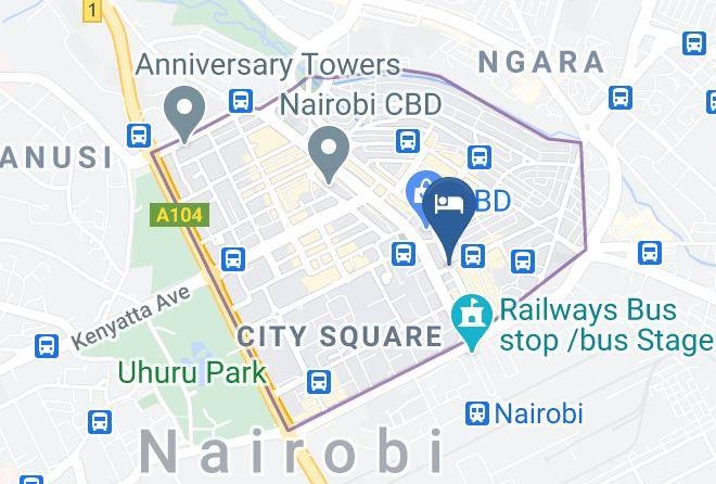 Nairobi - Nairobi Pacific Hotel Maps