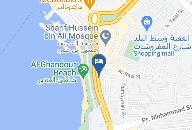 Al Aqaba Qasabah - Nairoukh Hotel Aqaba Maps