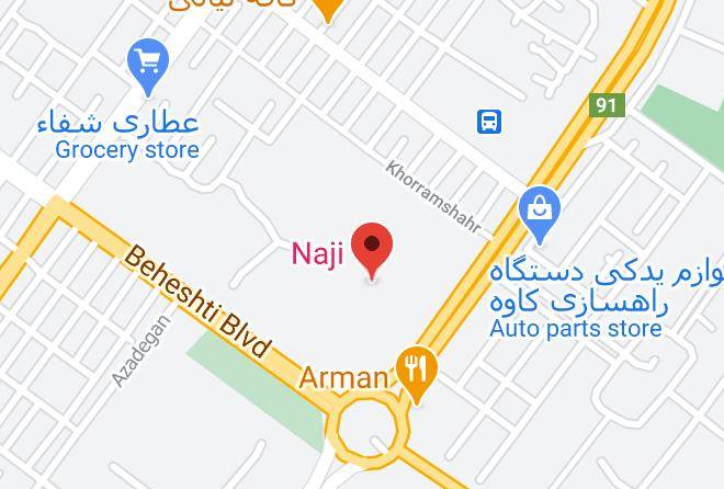Kerman - Naji Hotel Maps