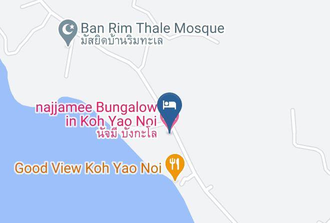 Amphoe Ko Yao - Najjamee Bungalow In Koh Yao Noi Maps