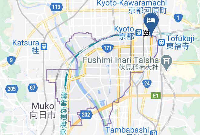 Kyoto City Minami Ward - Nakanoya Maps