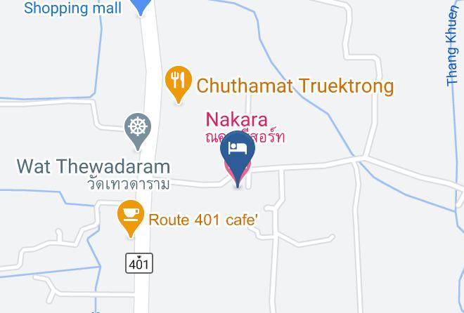 Amphoe Tha Sala - Nakara Hotel Maps
