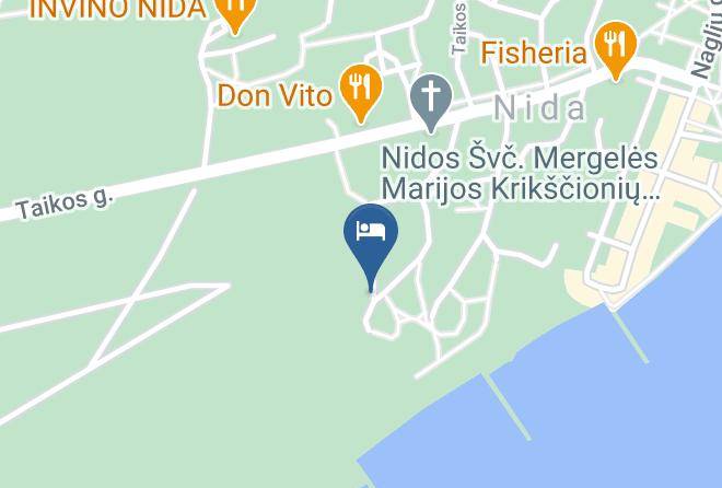 Neringa - Nakvyne Pas Juste Motelis Maps