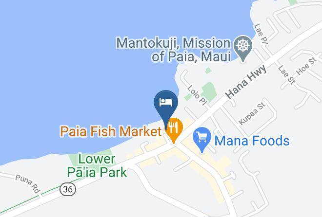 Maui - Nalu Kai Lodge Paia Hotel Maps