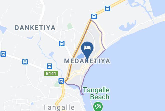 Galle - Namal Garden Beach Hotel Maps