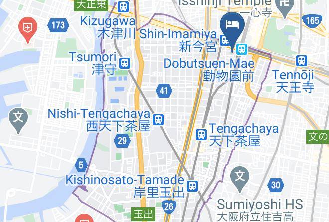 Osaka City Nishinari Ward - Namba Ebisu Hotel Maps