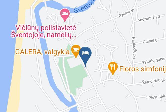 Palanga - Nameliai Sventojoje Kopu Maps