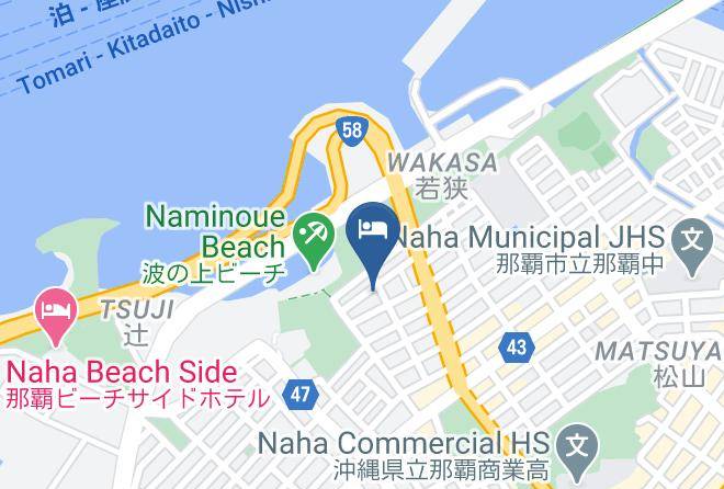 Naha City - Naminoue Crystal Hotel Maps