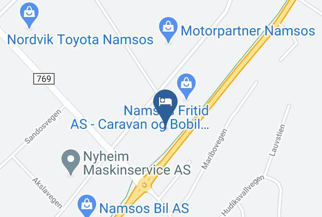 Namsos - Namsen Motor Hotel Maps