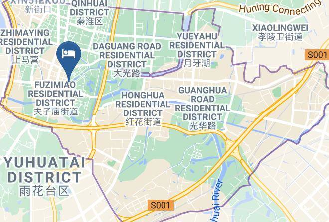Nanjing - Nanjing Yebo Qinghuai Junting Hotel Qifeng Shiguan Maps