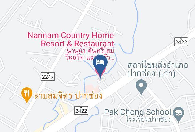 Amphoe Pak Chong - Nannam Country Home Resort & Restaurant Maps