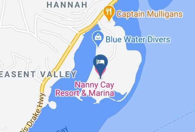 Nanny Cay Resort & Marina Map - British Virgin Islands - Tortola
