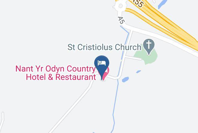 Nant Yr Odyn Country Hotel Map