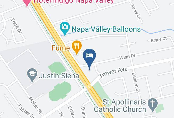 Napa - Napa Winery Inn Maps
