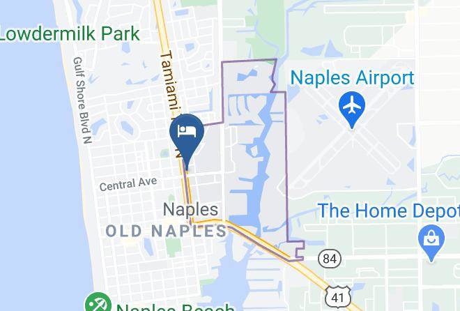 Naples Park Central Hotel Map