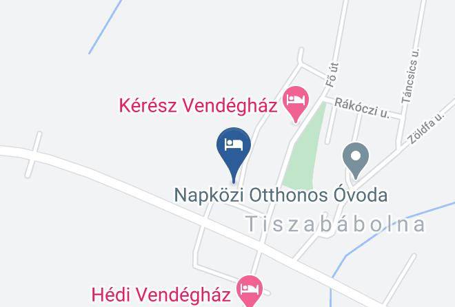 Tiszababolna - Napocskas Vendeghaz Maps