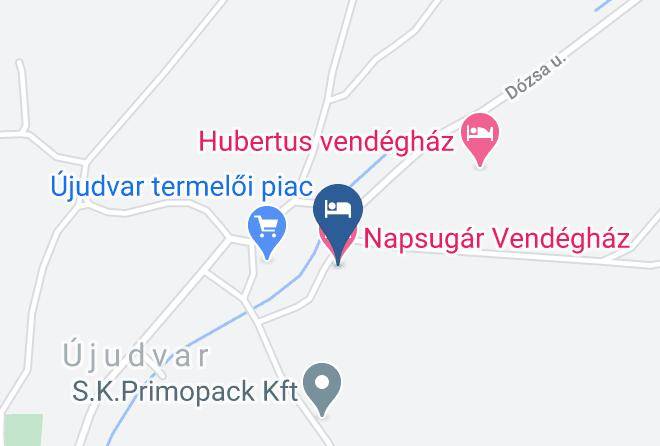 Ujudvar - Napsugar Vendeghaz Maps