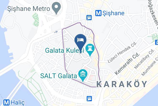 Beyoglu - Meroddi La Porta Hotel Maps