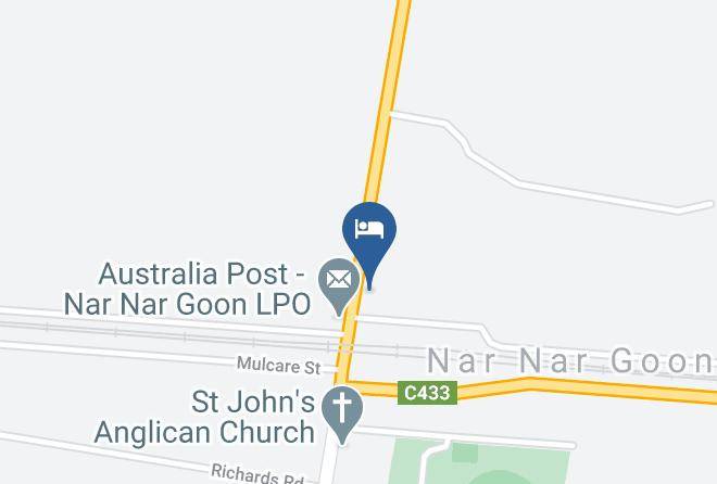 Nar Nar Goon Hotel Map