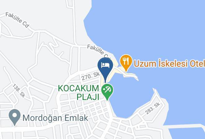 Karaburun - Narcissus Butik Otel Cafe Restaurant Maps