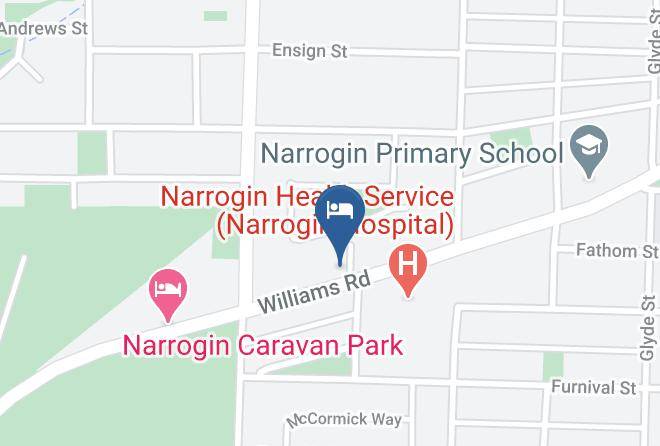 Narrogin Motel Map