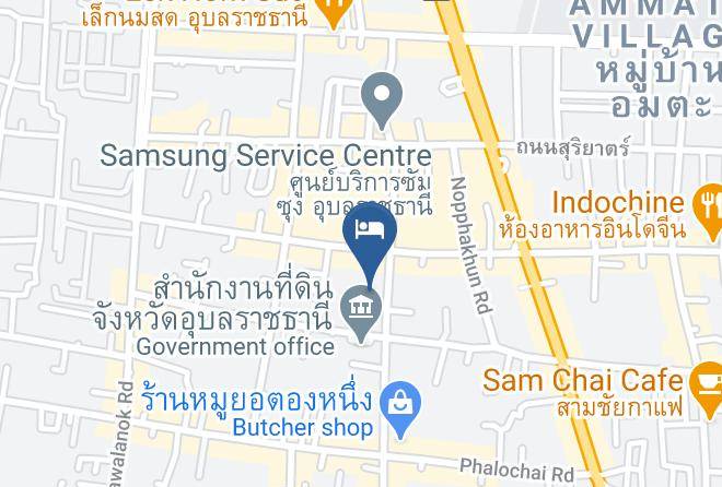 Amphoe Mueang Ubon Ratchathani - Nartsiri Residence Maps
