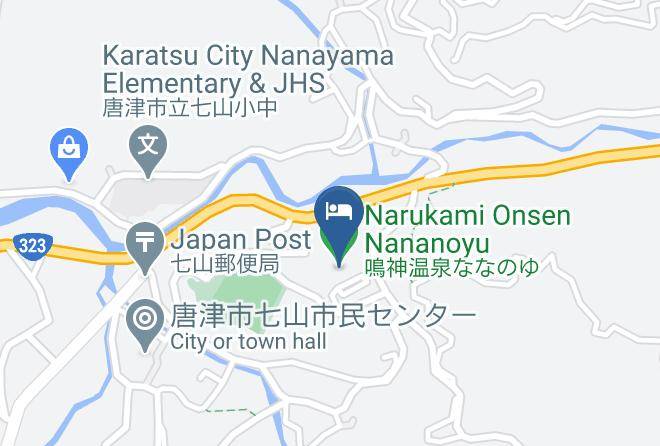 Karatsu City - Narukami Onsen Nananoyu Maps