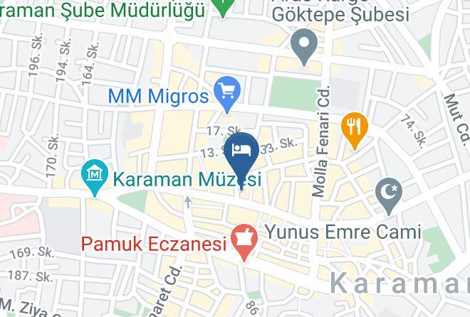 Karaman Ahi Osman - Nas Otel Maps
