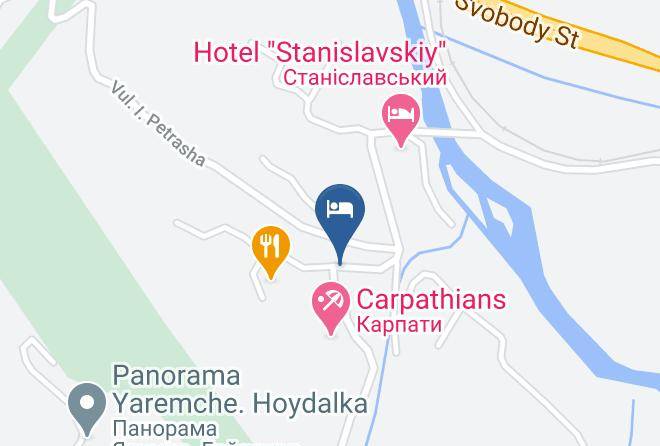 Yaremcha - Natali Pryvatna Sadyba Maps