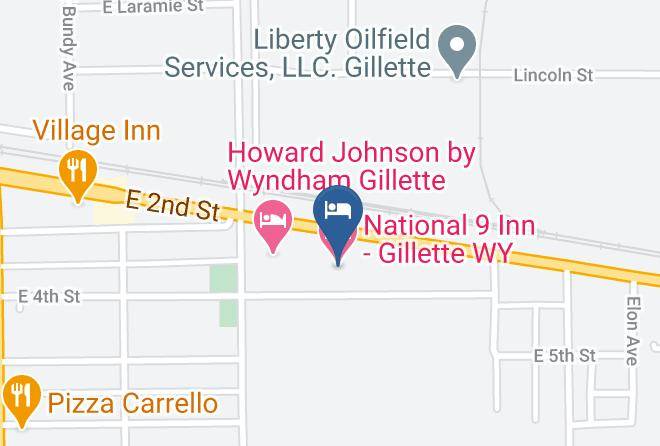 Campbell - National 9 Inn Gillette Wy Maps